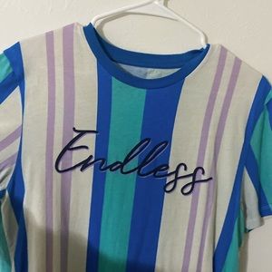 Men’s Striped Shirt “Endless” Graphic